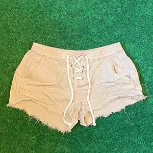 Lace-up Hot Girl Cargo Shorts